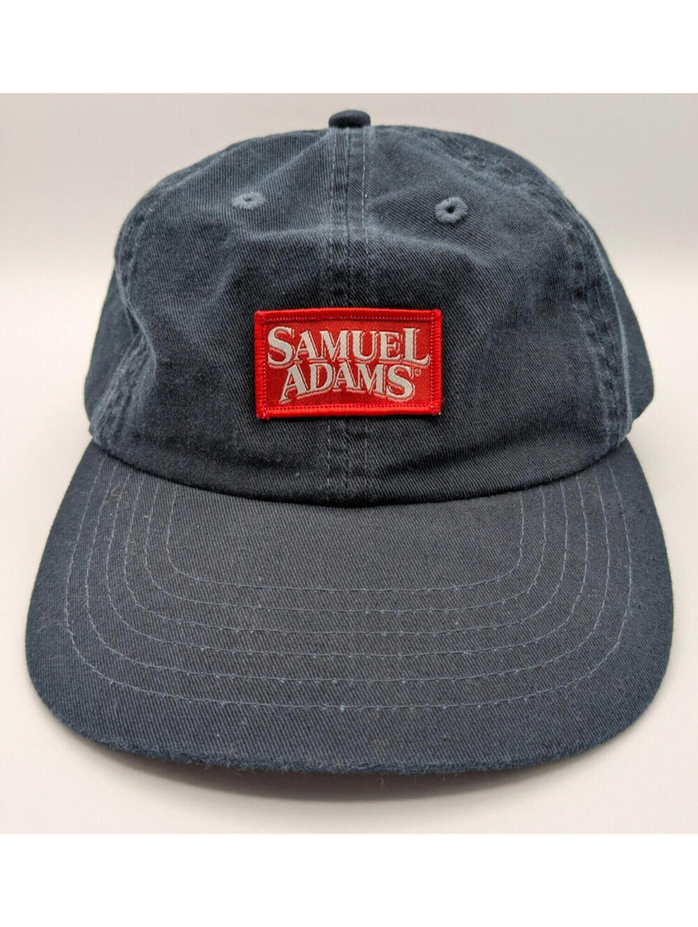 Samuel Adams Official Merchandise Hat, Cotton, Blue, Adjustable Buckle Back